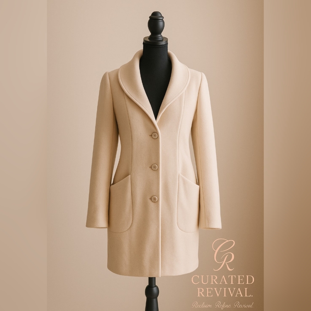Wilfred Cream Wool Jacket – Size XXS